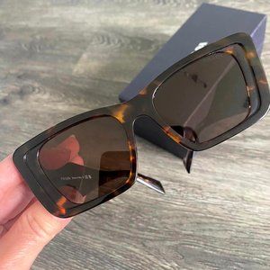 Prada PR 08YS - 01V8C1 Sunglasses HAVANA HONEY w/DARK BROWN